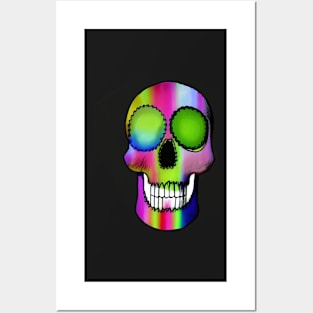 COLORFUL HALLOWEEN SKULL Posters and Art